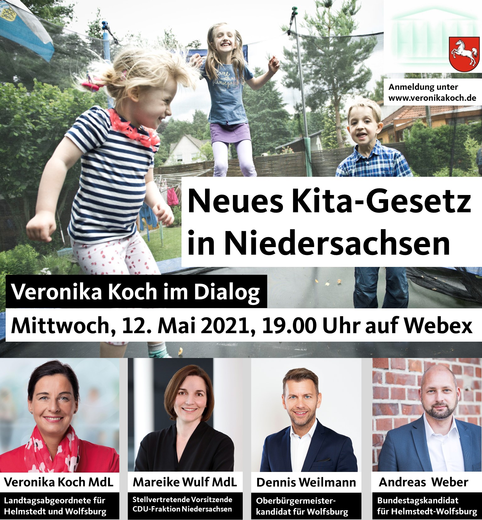Veronika Koch im Dialog zum neuen Kita-Gesetz in Niedersachsen am 12.05.2021